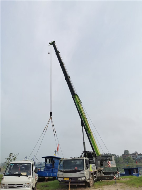 奉节县桥梁建设吊装案例